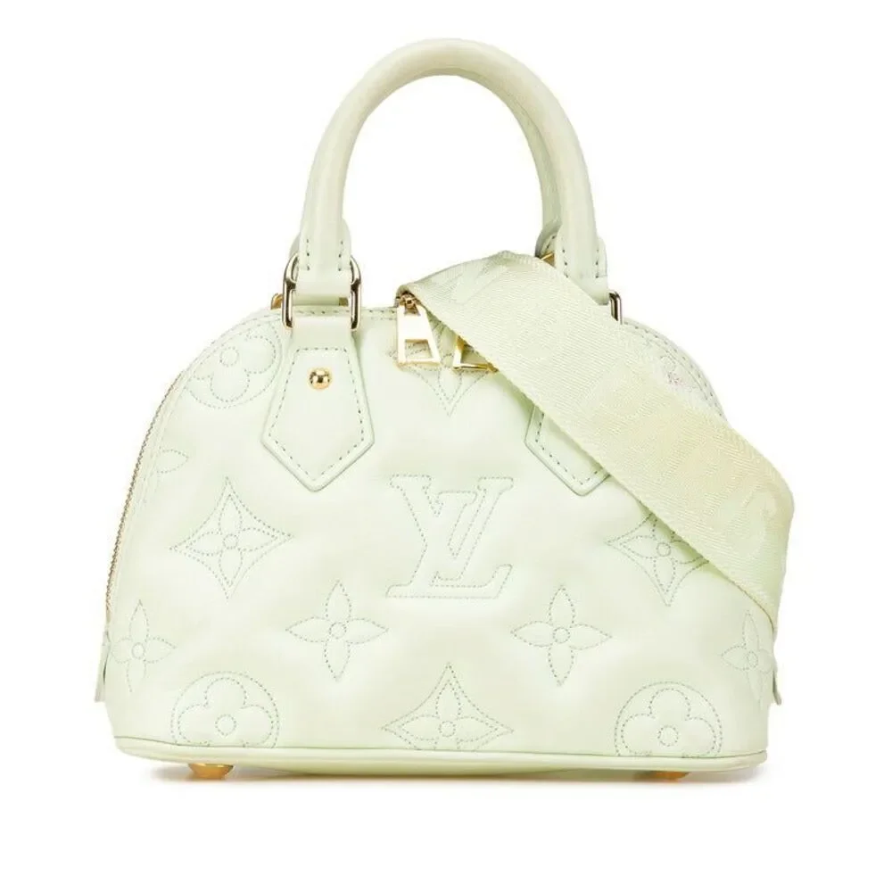 Louis Vuitton Mahina Alma Soft BB Leather Handbag